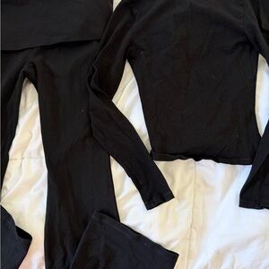 TNA Black Leggings and Top Set